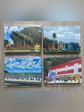 Puerto Rico City Names Canvas Art